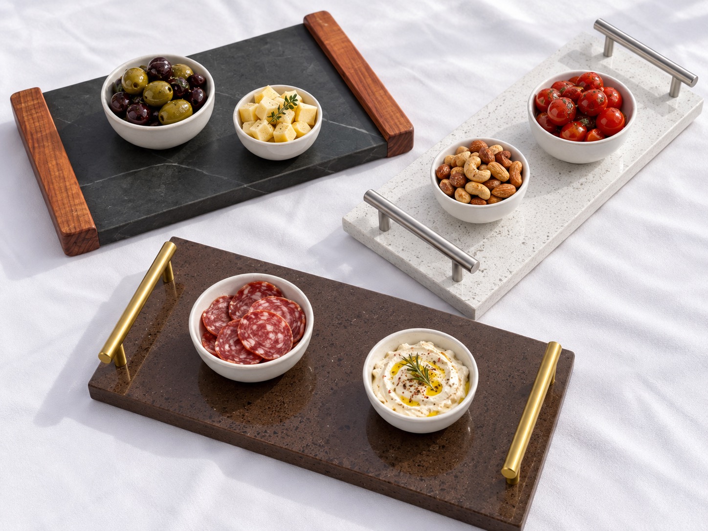 Trilogía de tablas gourmet